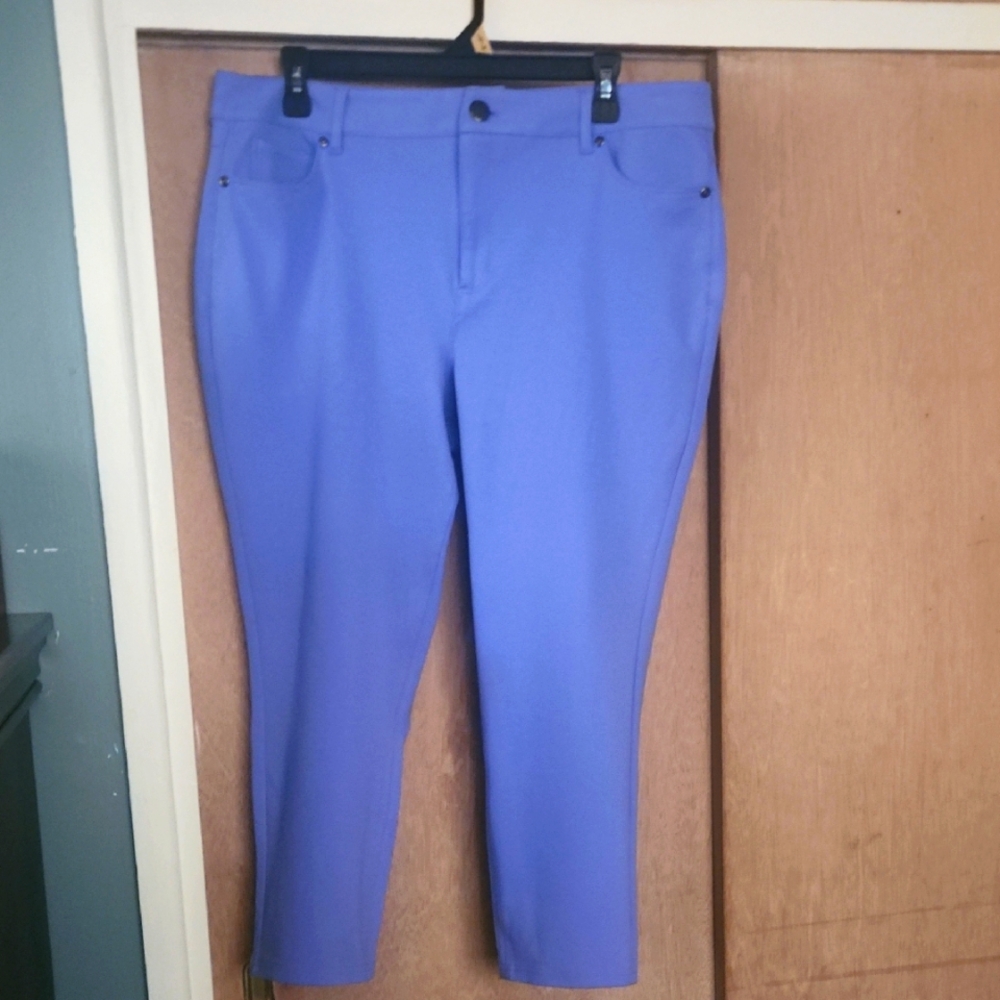 Vibrant Purple Cropped Pants